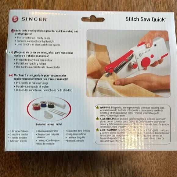 SINGER Handheld Stitch Sew Quick Machine, small NWT - Picture 3 of 5
